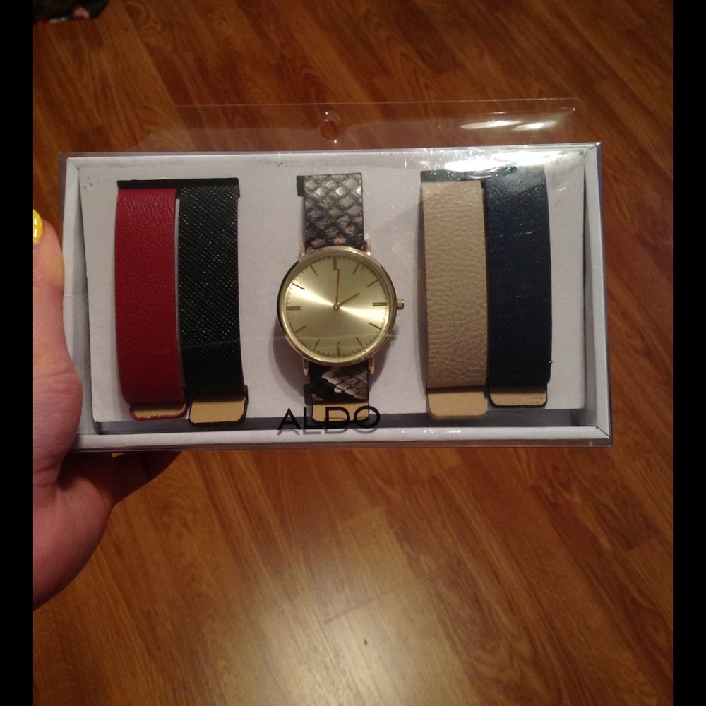 Aldo watch with changeable bands